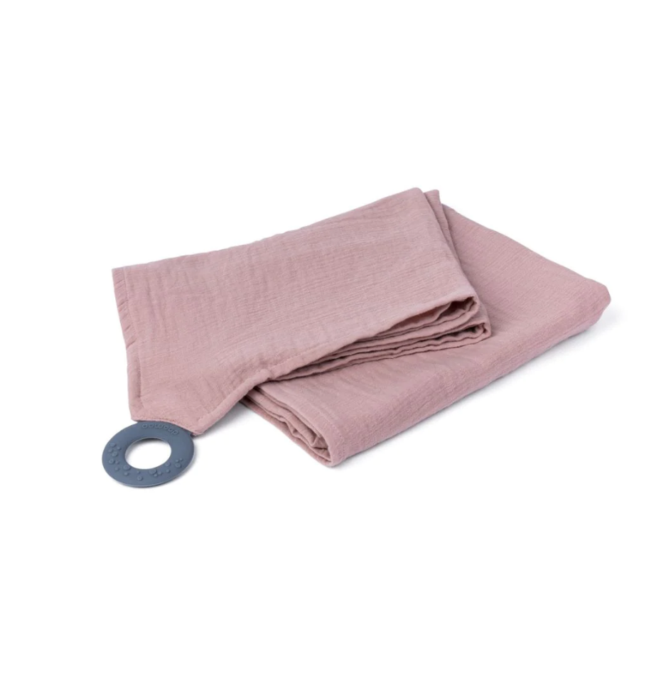 Doomoo - Esarfa pentru alaptat multifunctionala din bumbac organic Momâ€™n Play Pink [1]