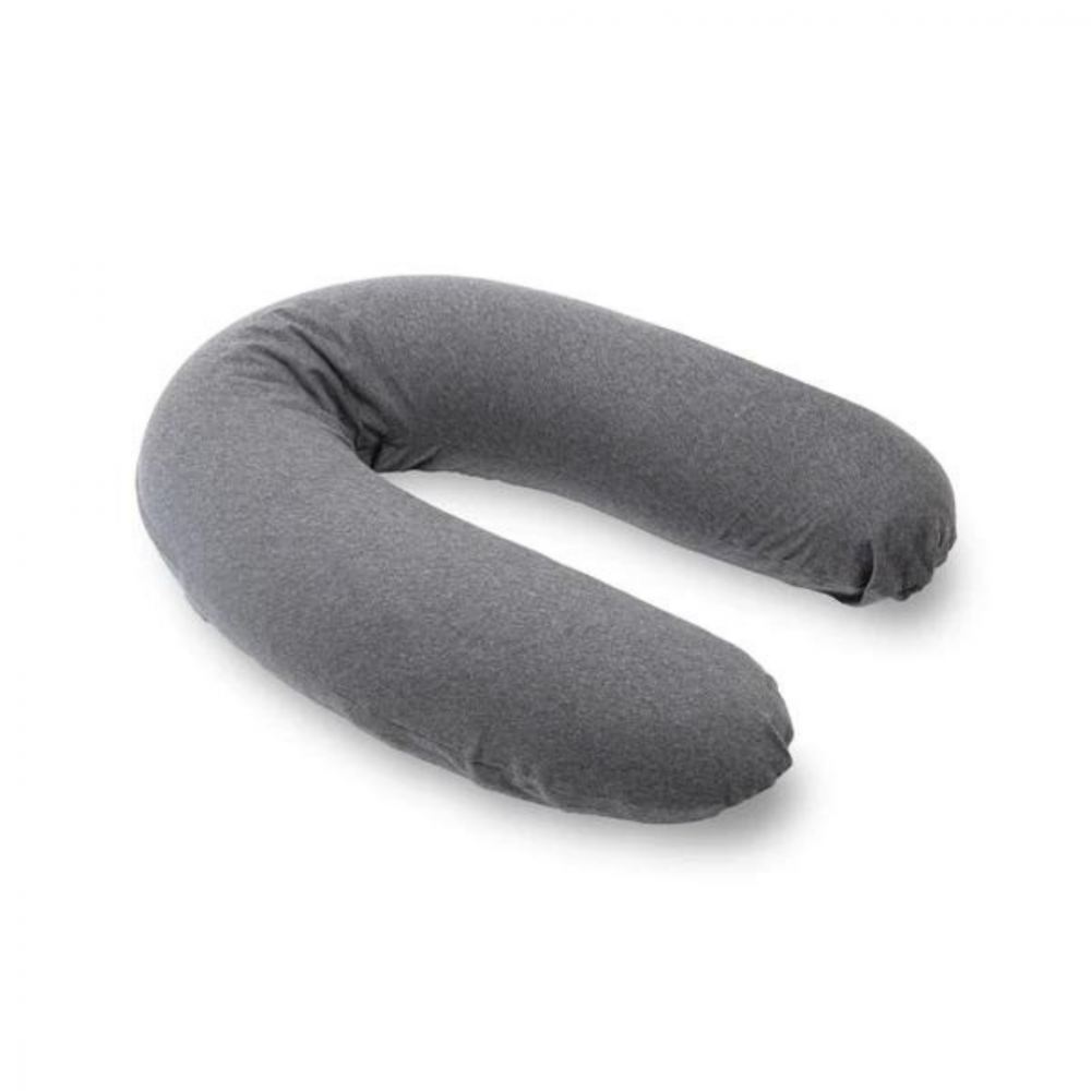 Doomoo - Perna mare pentru gravide si bebelusi 3 in 1, bumbac organic Buddy Chine Anthracite [1]