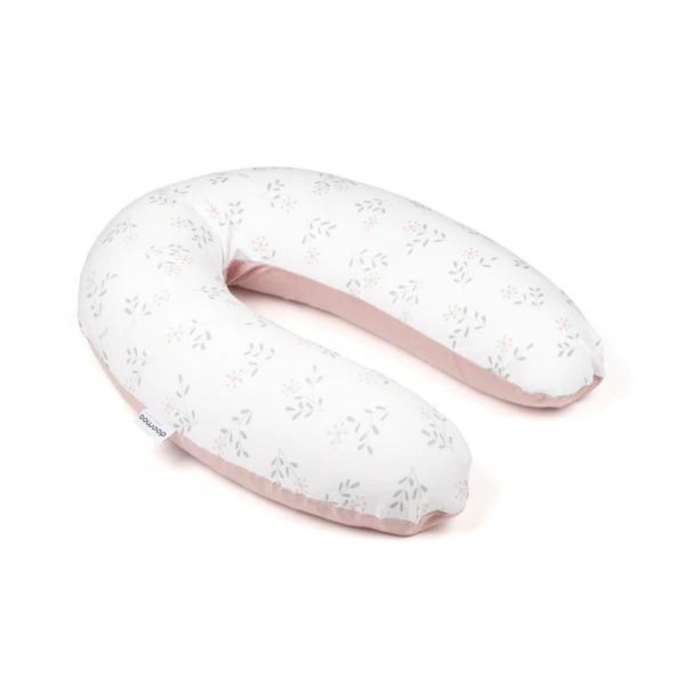 Doomoo - Perna mare pentru gravide si bebelusi 3 in 1, bumbac organic Buddy Spring Pink [1]
