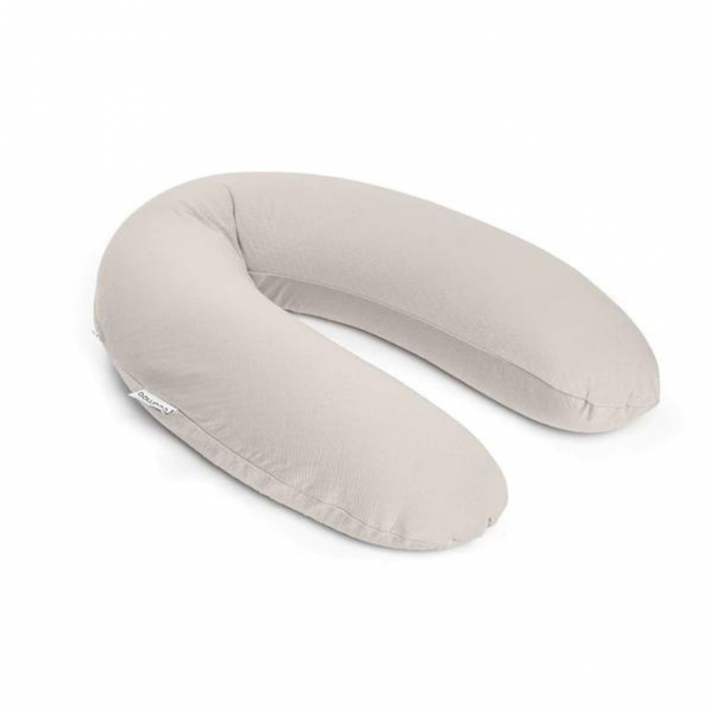 Doomoo - Perna mare pentru gravide si bebelusi 3 in 1, bumbac organic Buddy Tetra Jersey Sand [1]