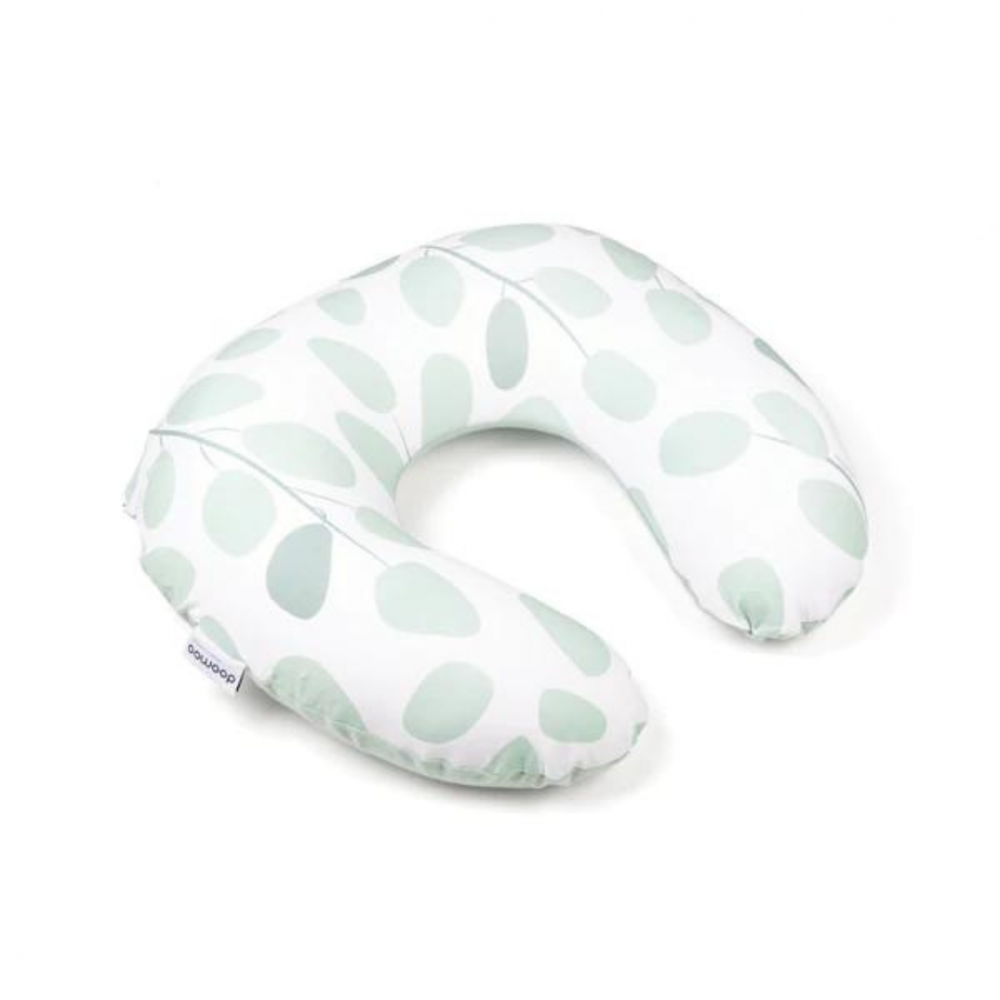 Doomoo - Perna pentru alaptat 2 in 1 Softy Leaves Aqua Green [1]