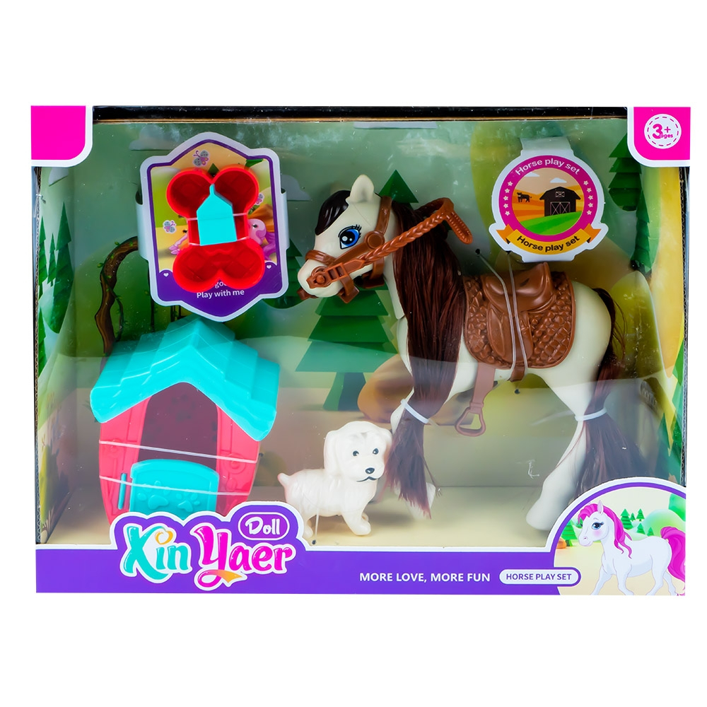 Figurina catel si calut + accesorii [1]