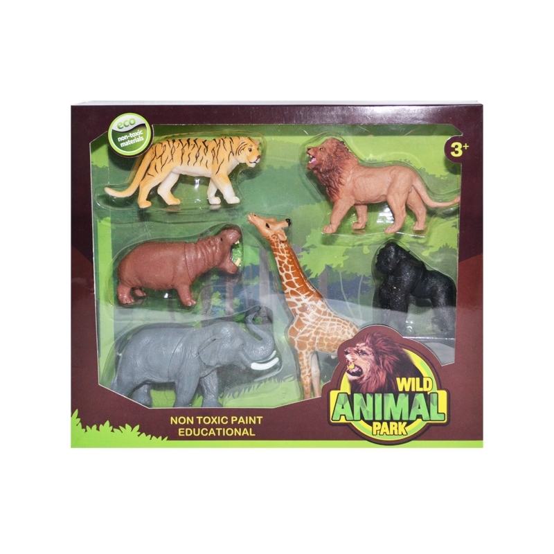 Figurine animale din jungla, 6 buc/cutie [2]