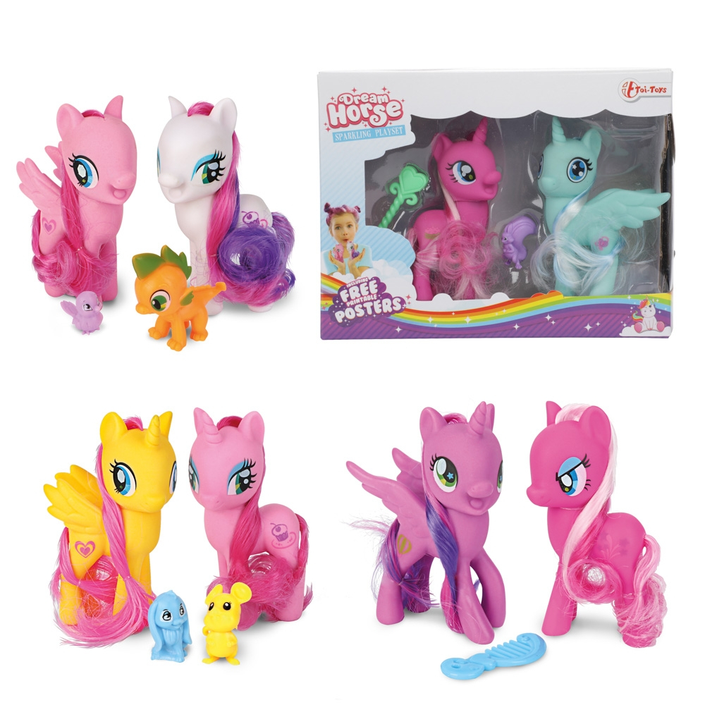Figurine unicorn si accesorii, 2 buc/set - Toi-Toys [1]