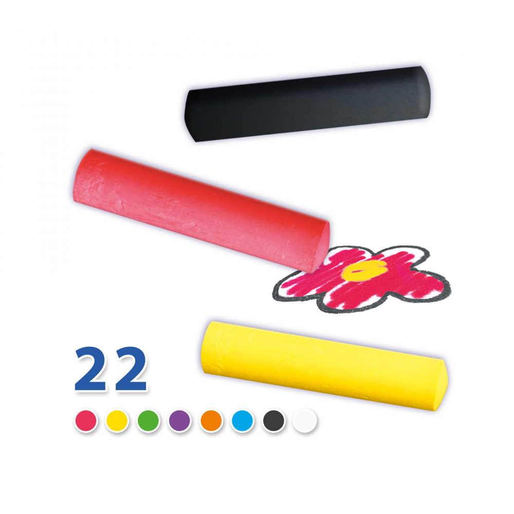 Galeata cu creta colorata pentru copii (22 buc) [3]