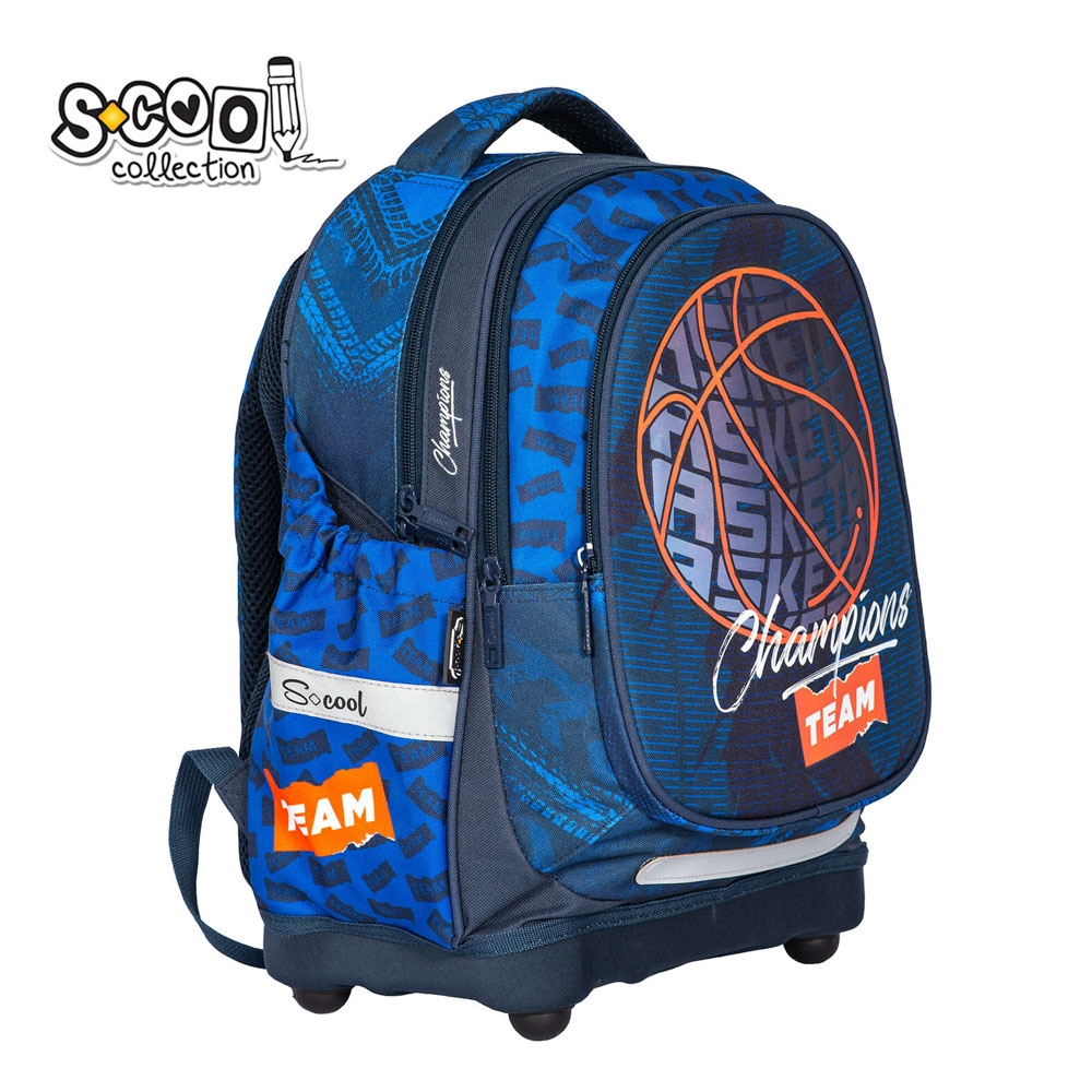 Ghiozdan anatomic BASKETBALL, 38x39x19.5 cm - S-COOL [2]