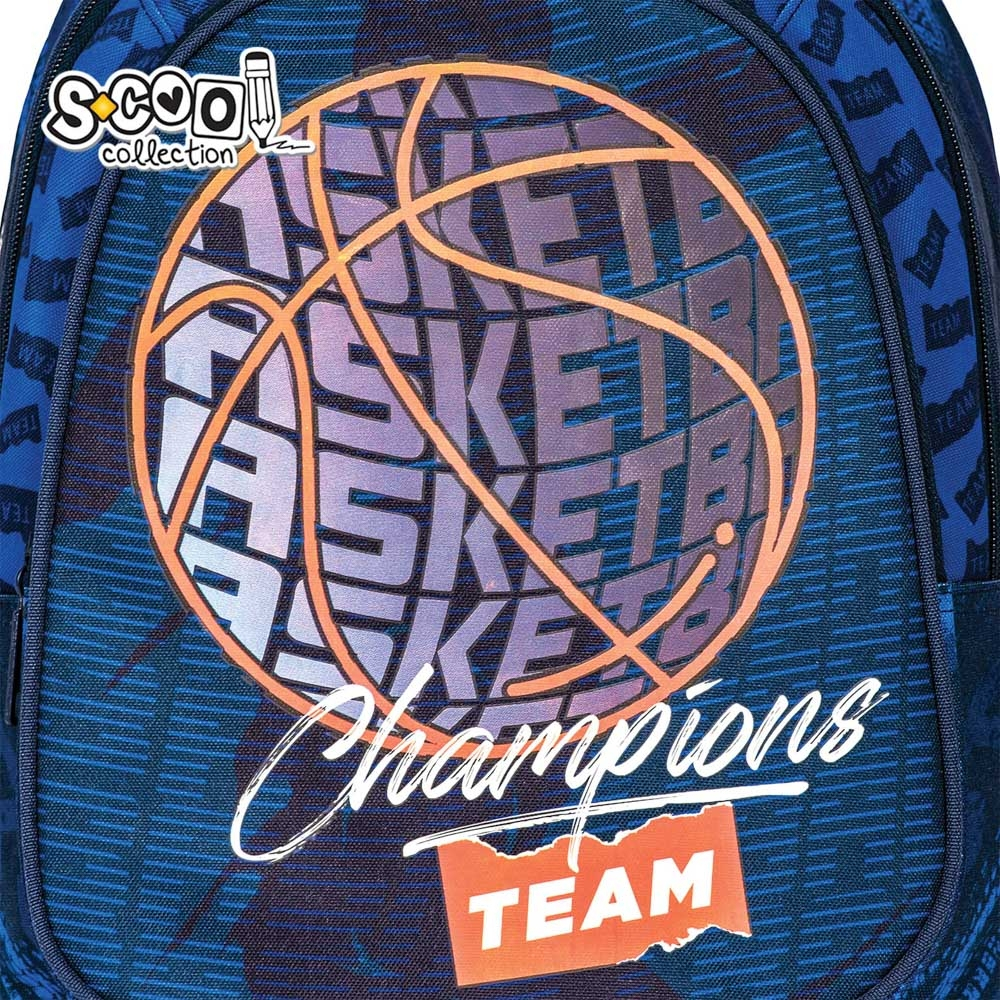 Ghiozdan anatomic BASKETBALL, 38x39x19.5 cm - S-COOL [7]
