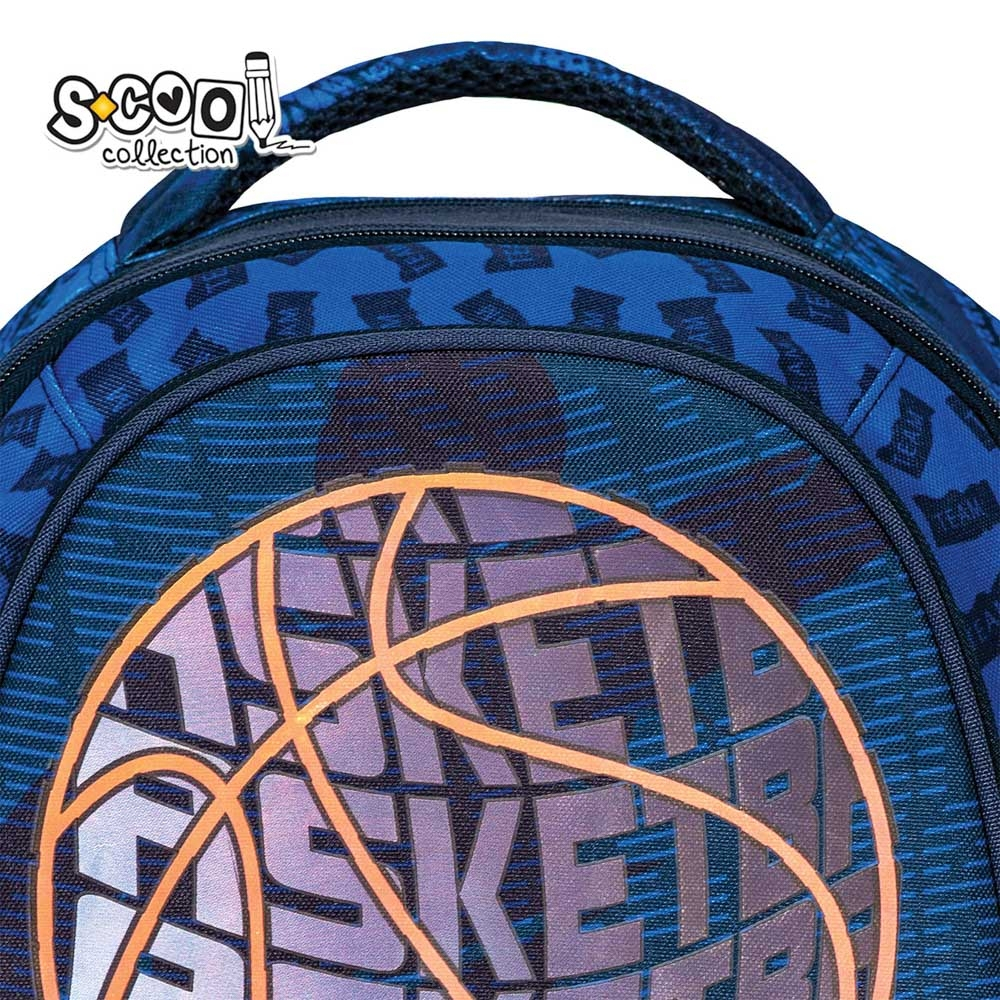 Ghiozdan anatomic BASKETBALL, 38x39x19.5 cm - S-COOL [8]