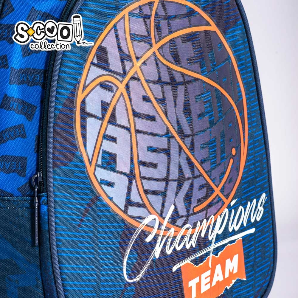 Ghiozdan anatomic BASKETBALL, 38x39x19.5 cm - S-COOL [6]