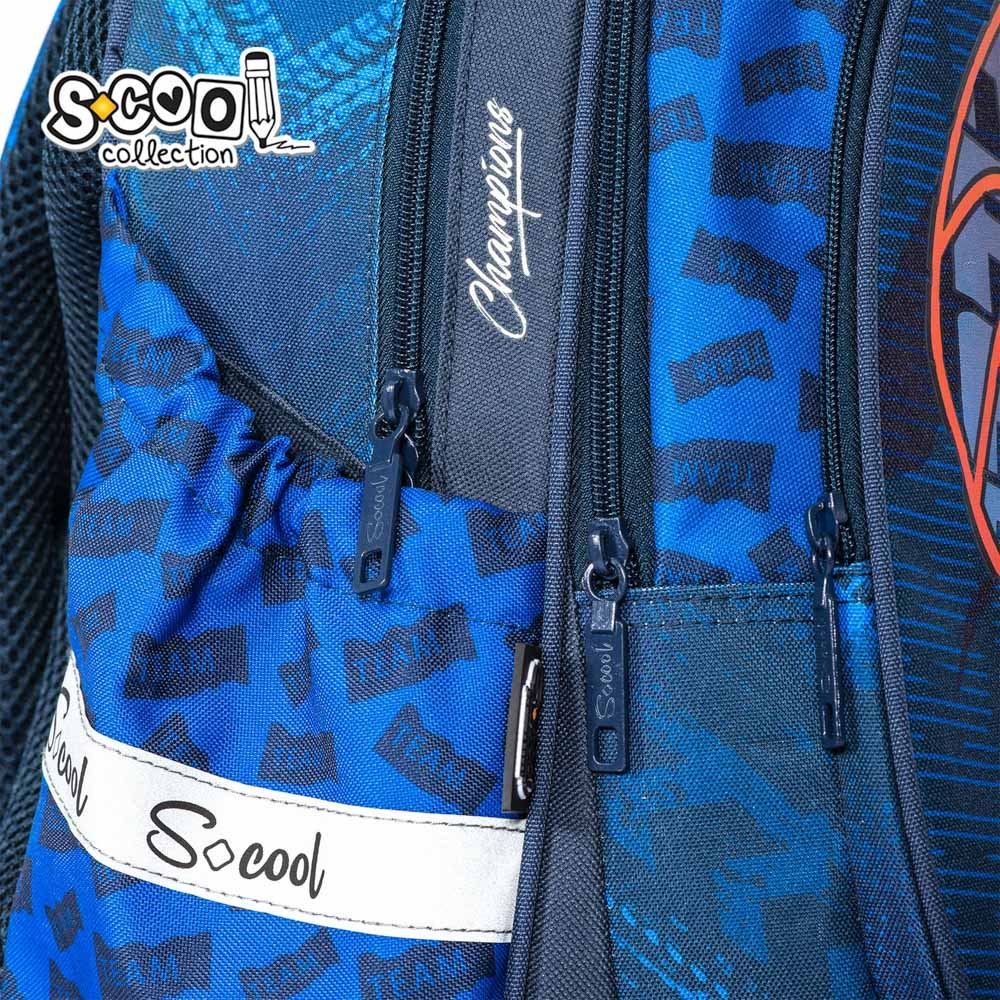 Ghiozdan anatomic BASKETBALL, 38x39x19.5 cm - S-COOL [10]