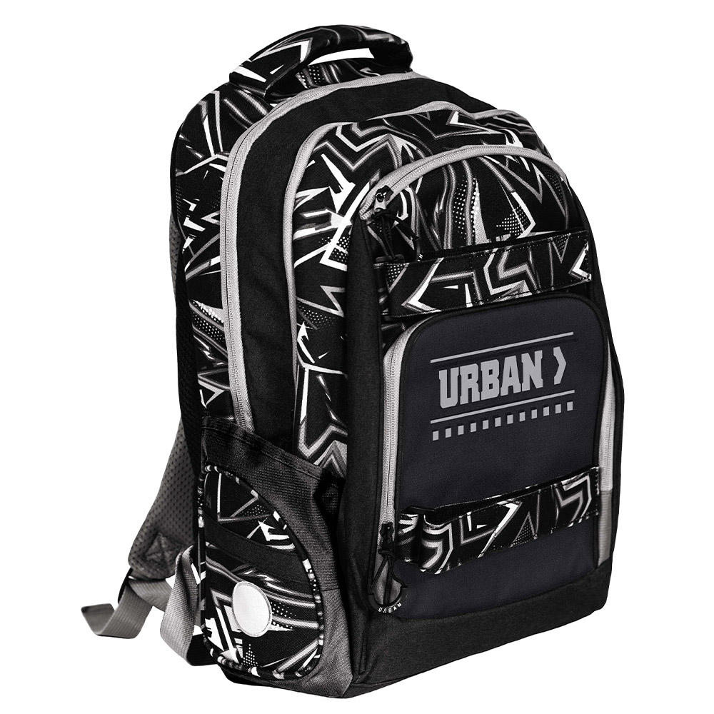 Ghiozdan anatomic compartiment laptop, URBAN BLACK LINES, 46x31x16 cm - S-COOL [2]