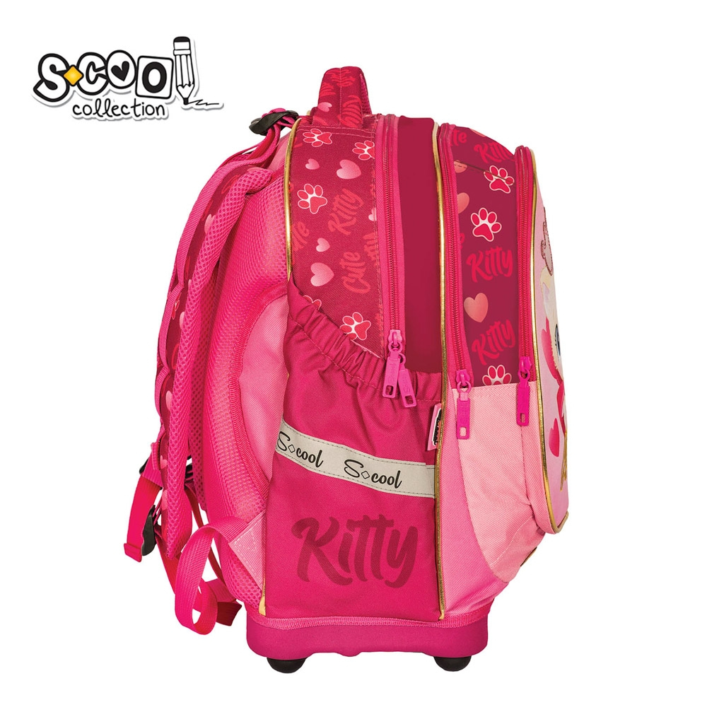 Ghiozdan anatomic CUTE KITTY, 38x39x19.5 cm - S-COOL [3]
