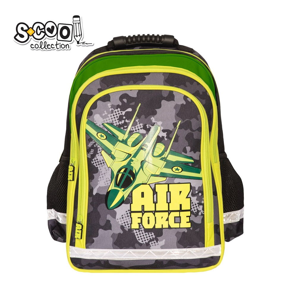 Ghiozdan ergonomic AIR FORCE, 40.5x29x13.5 cm - S-COOL [1]