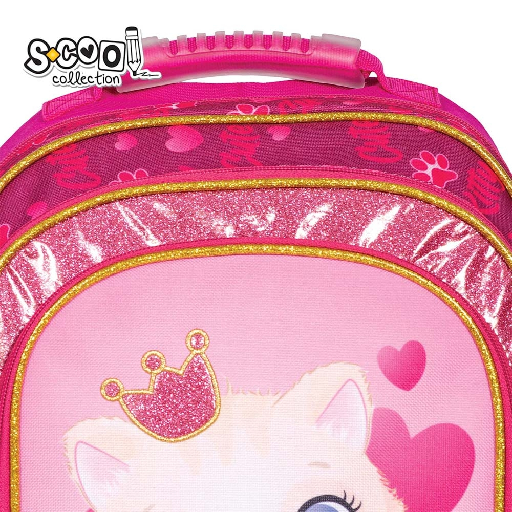 Ghiozdan ergonomic CUTE KITTY, 40.5x29x13.5 cm - S-COOL [12]