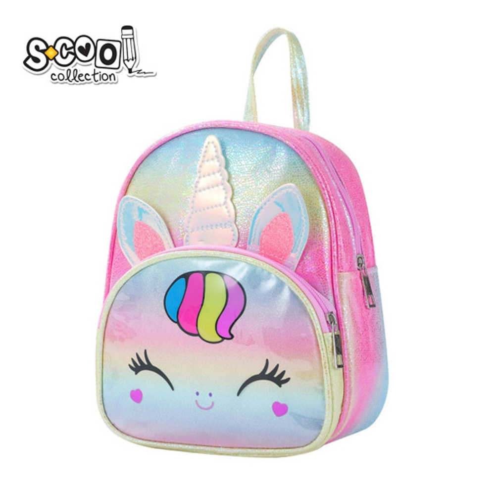 Ghiozdan gradinita GLITTER UNICORN, 25x32x11 cm - S-COOL [2]