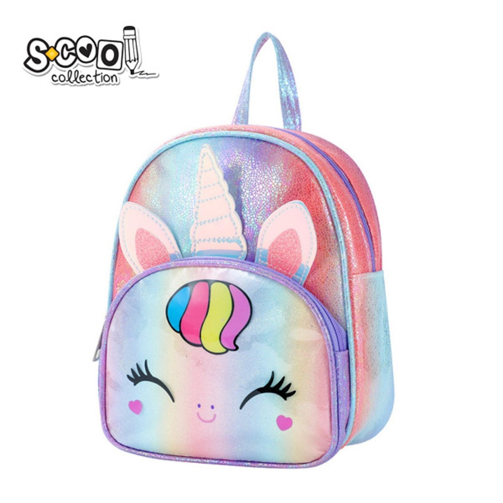 Ghiozdan gradinita GLITTER UNICORN, 25x32x11 cm - S-COOL [1]