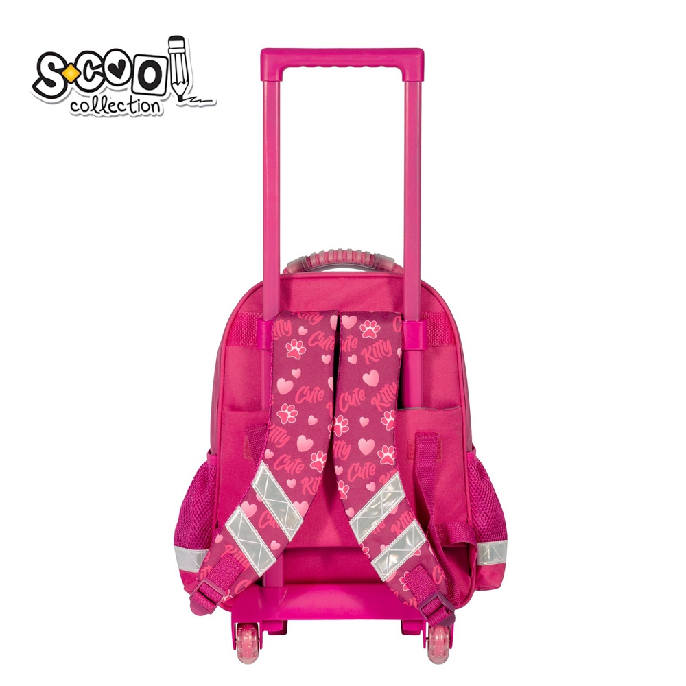 Ghiozdan trolley CUTE KITTY, 38x29x14 cm - S-COOL [4]