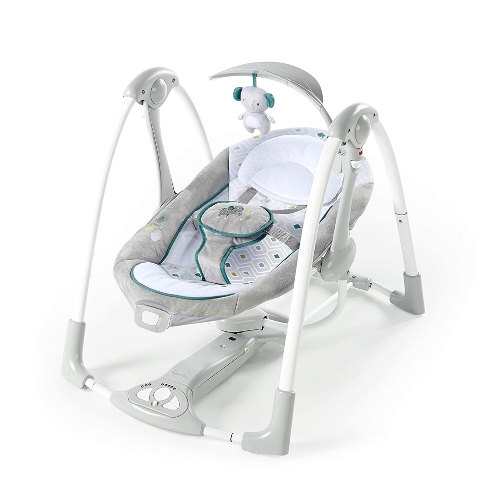 Ingenuity - Leagan portabil ConvertMe Swing 2 Seat Battery-Saver, Nash [1]