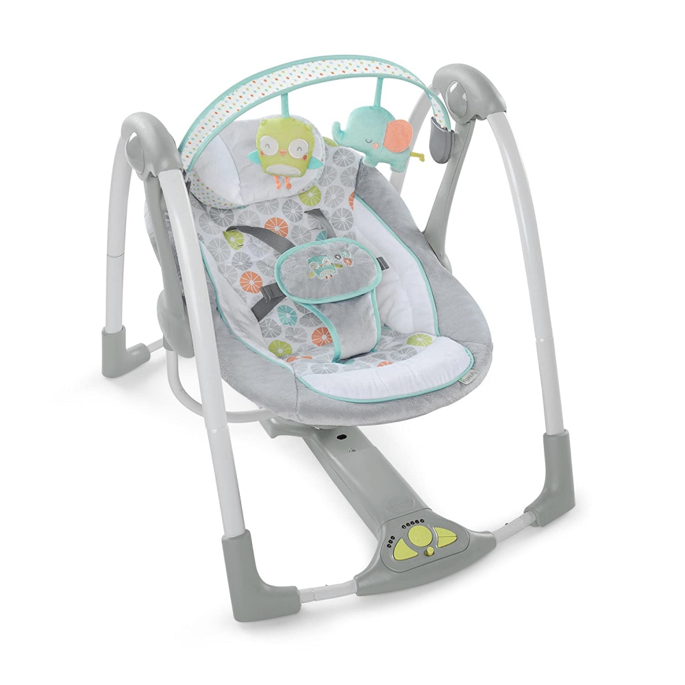 Ingenuity - Leagan portabil Swing 'n Go Portable Swingâ„¢ - Hugs & Hootsâ„¢ [1]