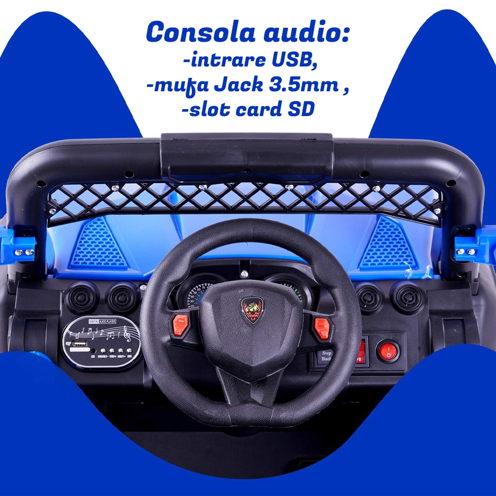 Jeep cu acumulator, 2 motoare, 12V, 7A [7]