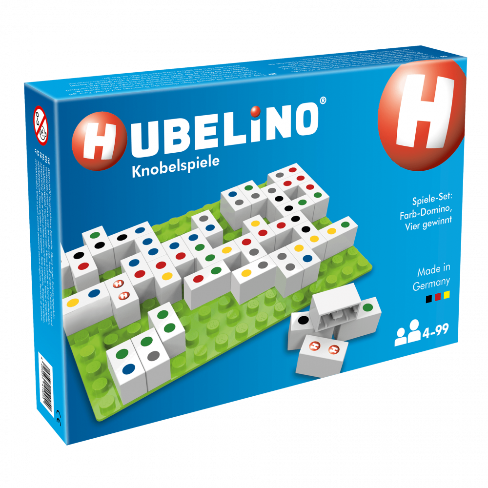 Joc 2 in 1 Potriveste 4 & Domino curcubeu Hubelino (71 piese) [4]