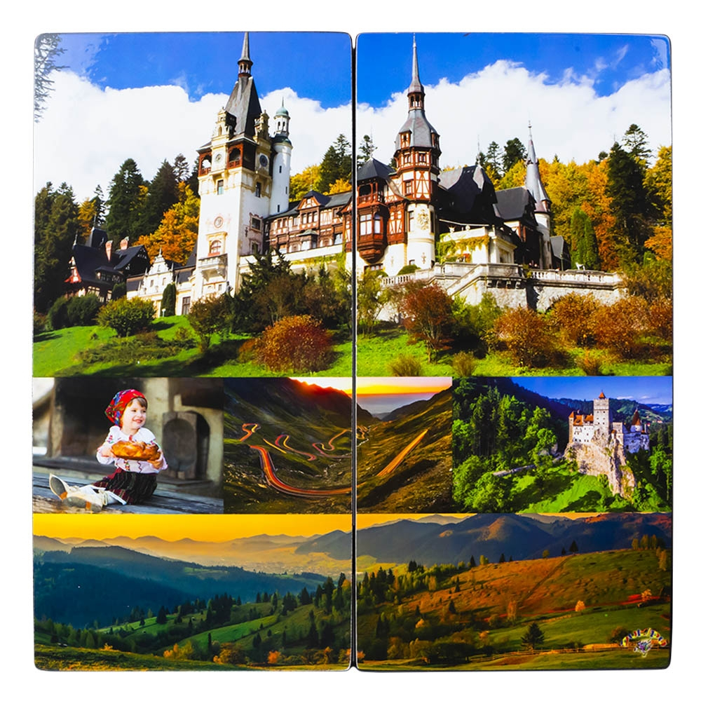 Joc table din lemn, lux, Imagini Romania, 49x25x6 cm - Turcia [2]