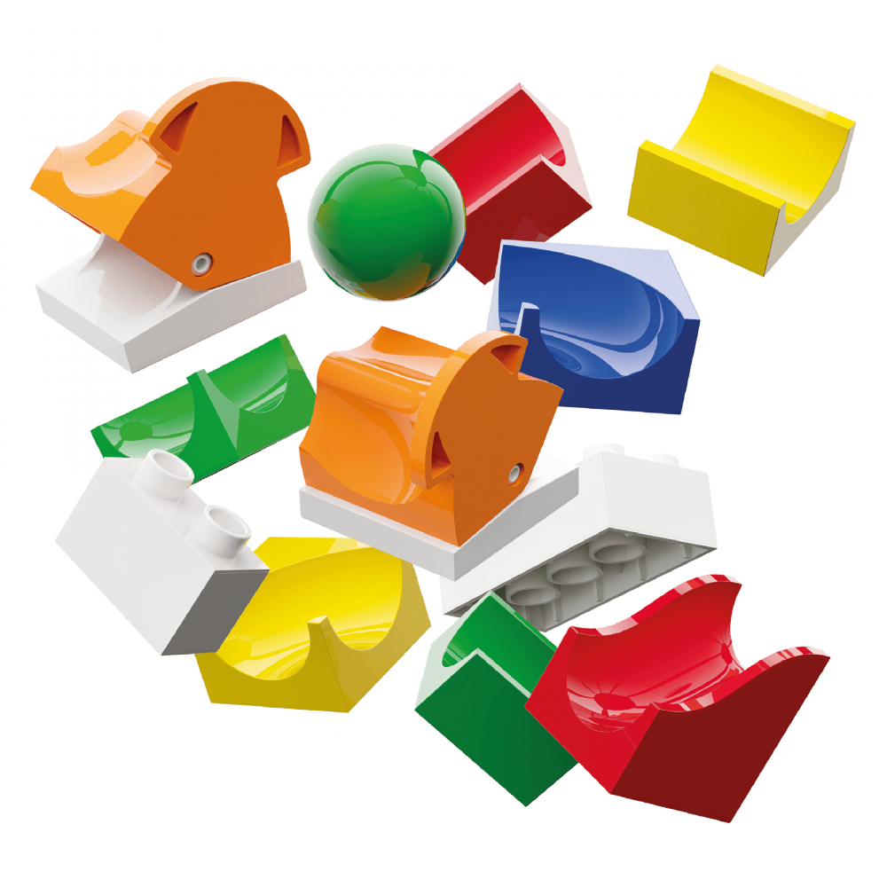 Jucarie copii Marble Run Hubelino - extensie de schimbat directia (43 piese) [4]