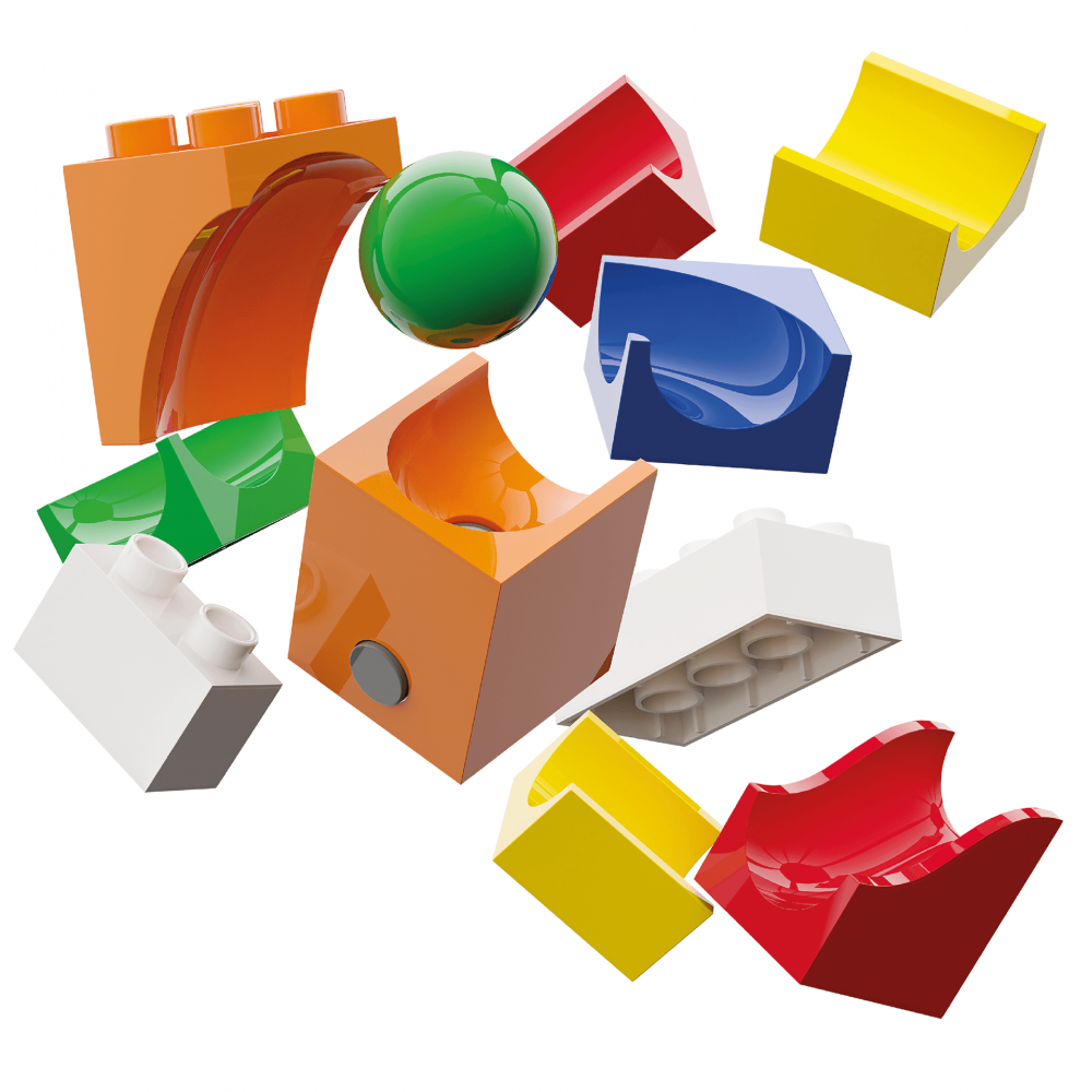 Jucarie copii Marble Run Hubelino - extensie pentru catapultare (41 piese) [4]