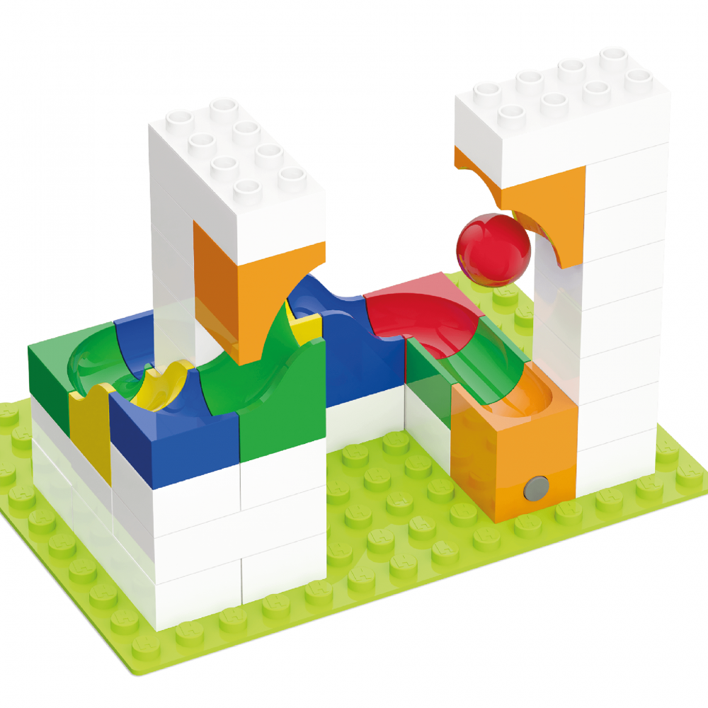 Jucarie copii Marble Run Hubelino - extensie pentru catapultare (41 piese) [1]