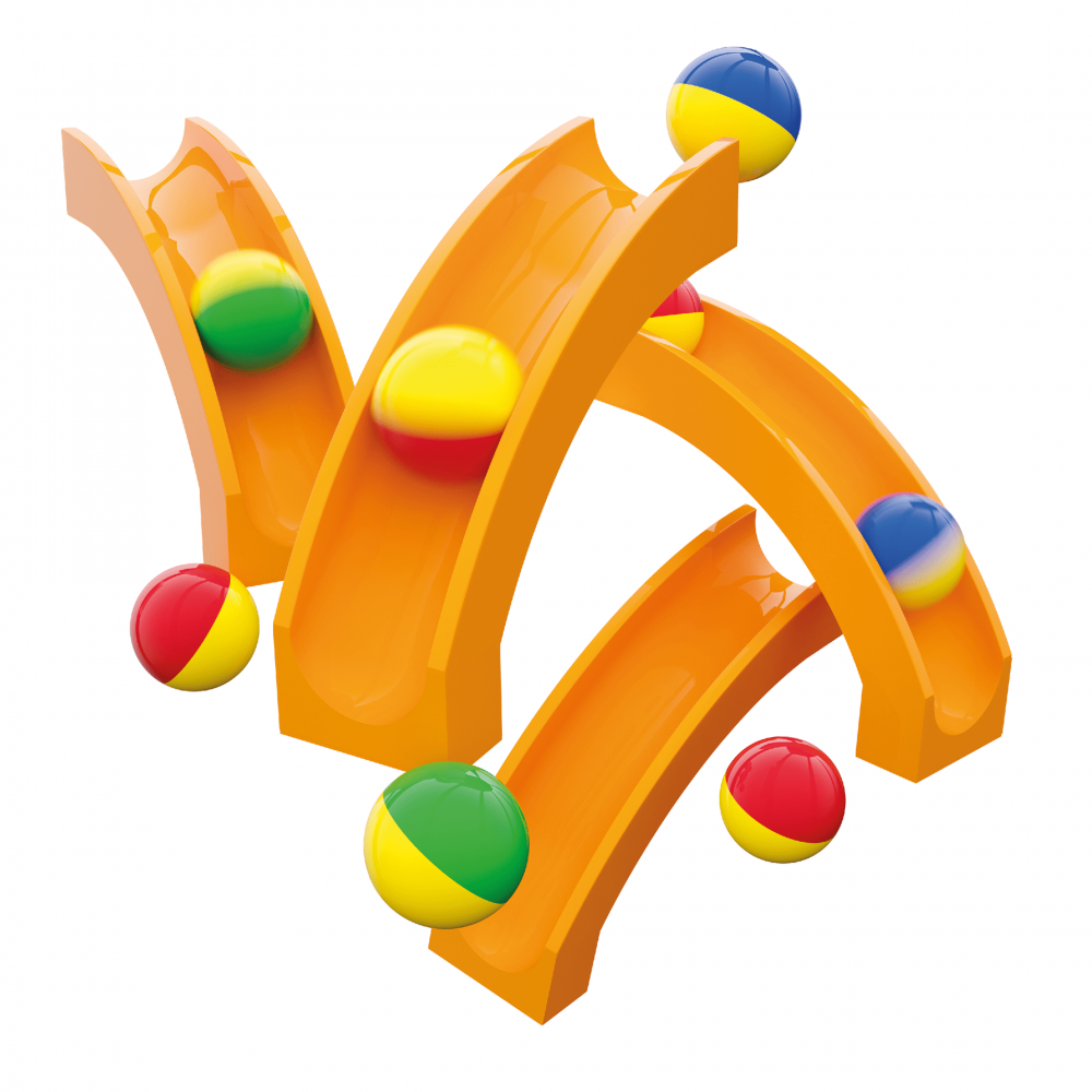 Jucarie copii Marble Run Hubelino - extensie tobogan (12 piese) [1]