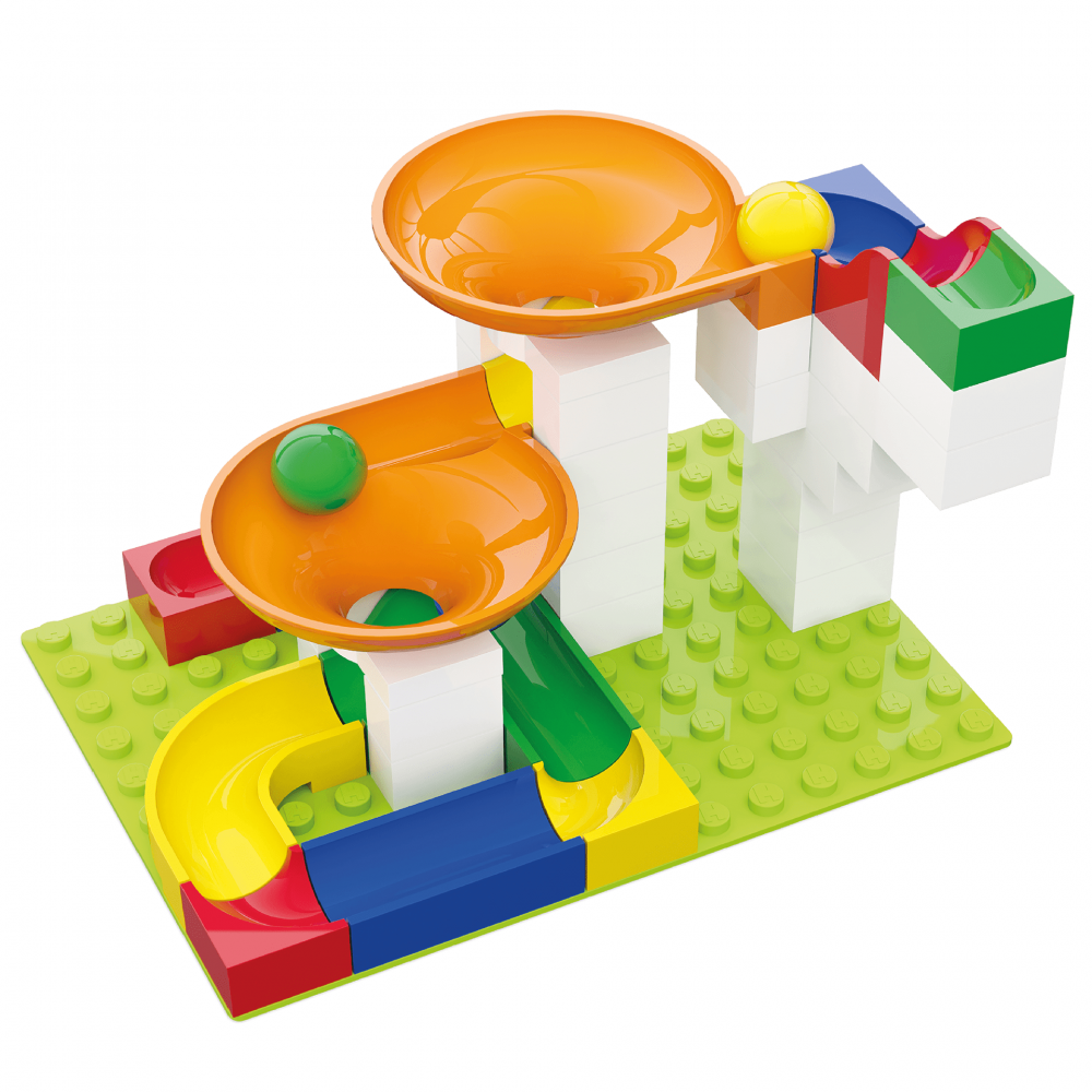 Jucarie copii Marble Run Hubelino - extensie twister (44 piese) [1]