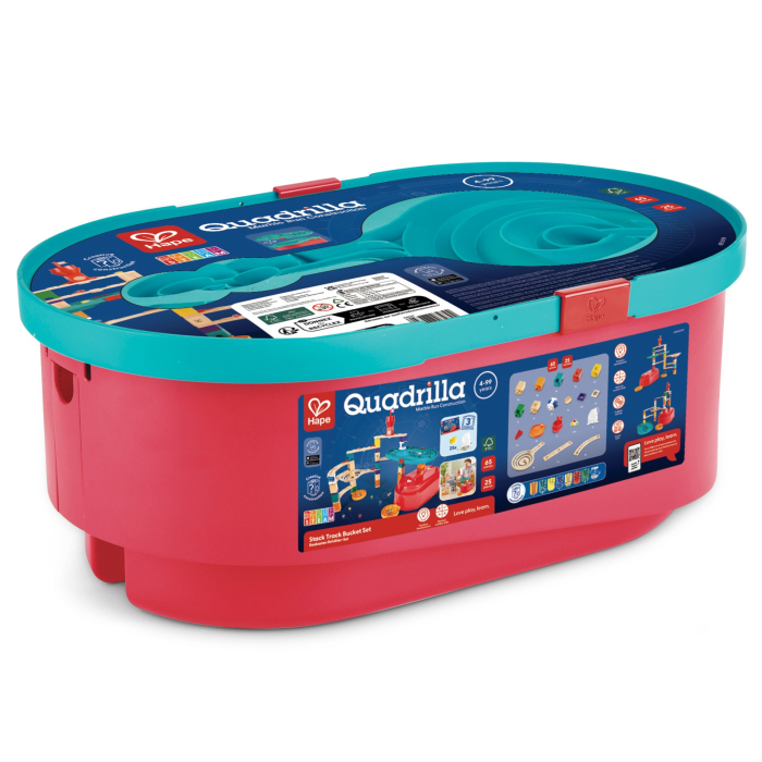 Jucarie copii Quadrilla - circuit cu bile - Set cu galeti (90 piese) [1]