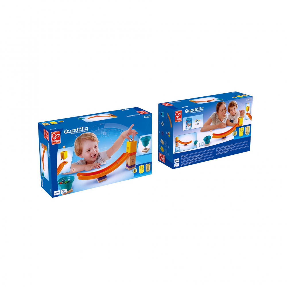 Jucarie copii Quadrilla - circuit cu bile - Set rampa  (17 piese) [2]