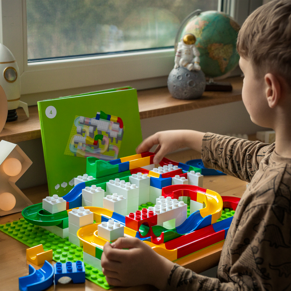 Jucarie de construit pentru copii Marble Run Hubelino (213 piese) [5]