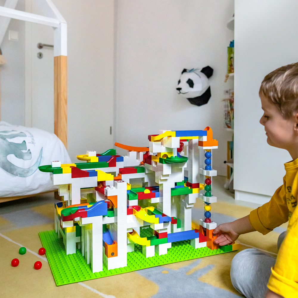 Jucarie de construit pentru copii Marble Run Hubelino (585 piese) [4]