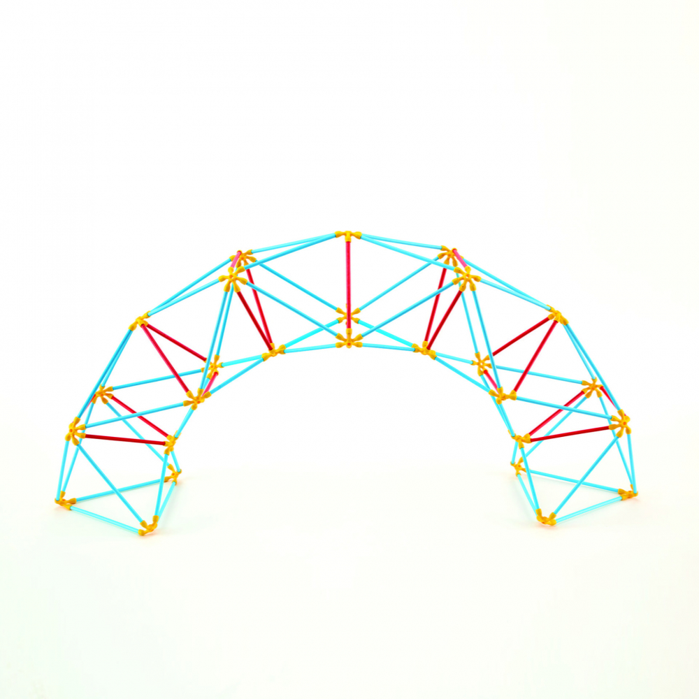 Jucarie din bambus Flexistix - Cupola Geodezica (177 piese) [1]