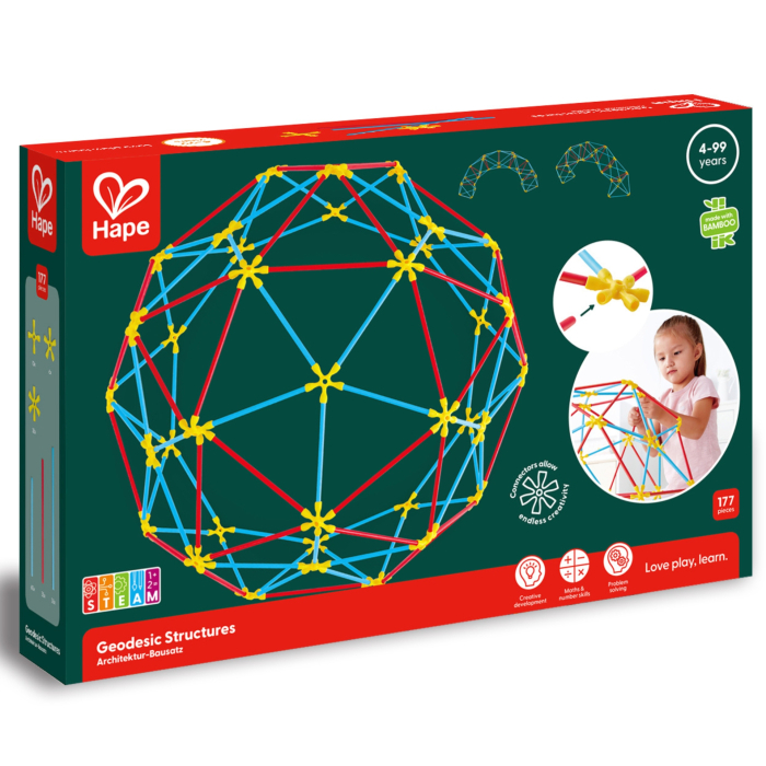 Jucarie din bambus Flexistix - Cupola Geodezica (177 piese) [1]