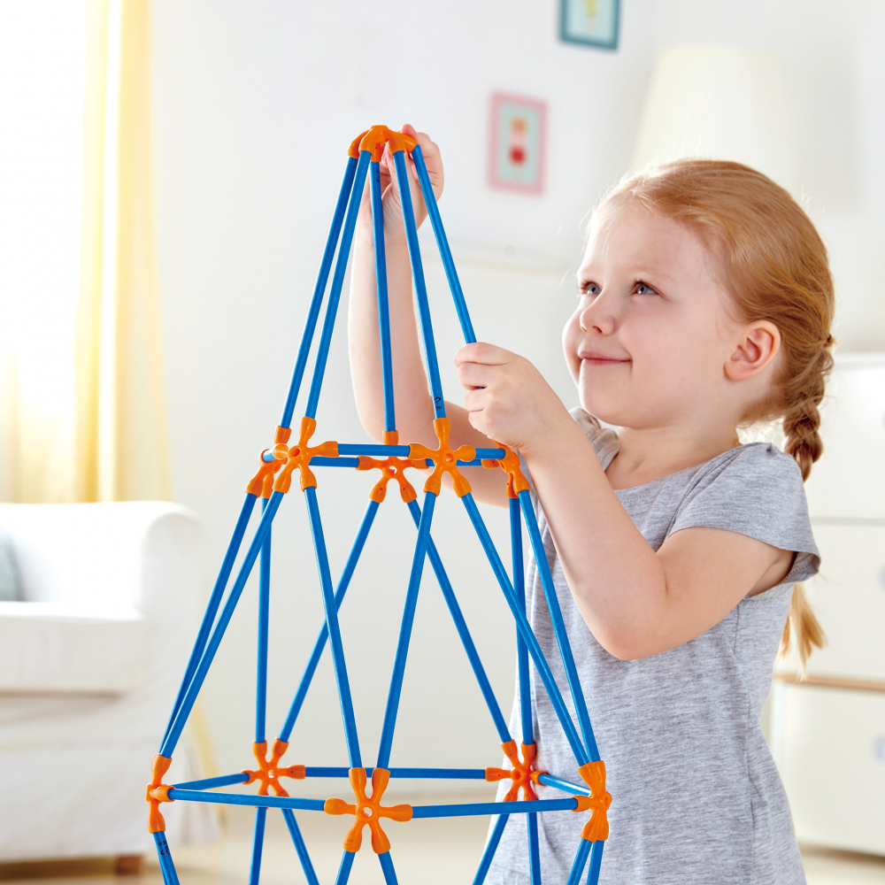 Jucarie din bambus Flexistix - Kit cu mai multe turnuri (132 piese) [2]