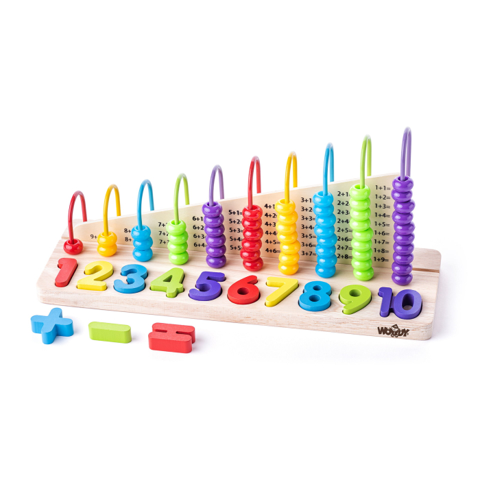 Jucarie din lemn - Abac cu matematica [1]