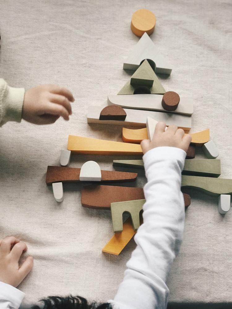 Jucarie din lemn - Blocuri puzzle [2]