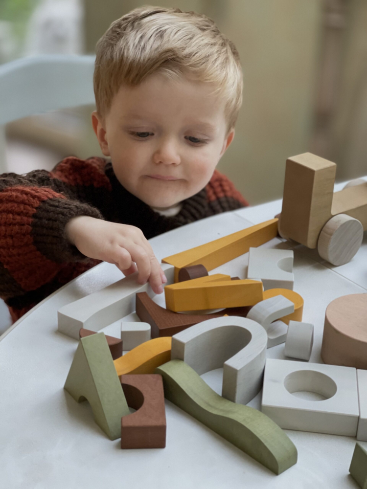 Jucarie din lemn - Blocuri puzzle [5]