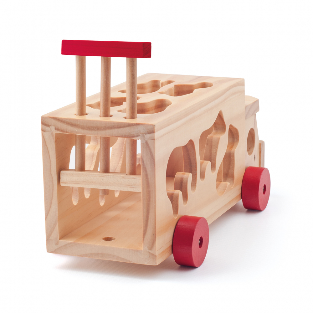 Jucarie din lemn - Camion de sortare cu forme [2]