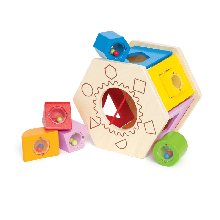 Jucarie din lemn - Centru de activitati sorteaza si potriveste [1]