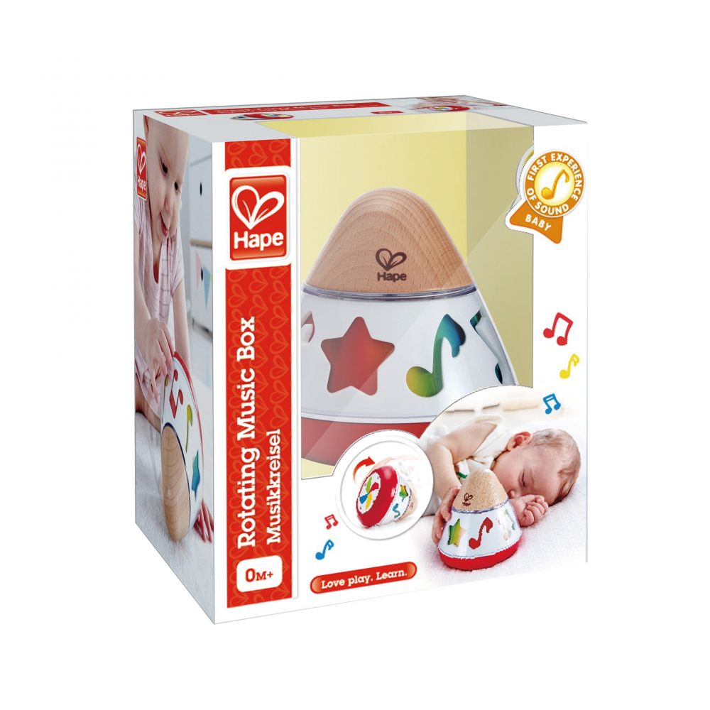 Jucarie din lemn - Cutie muzicala rotativa [3]