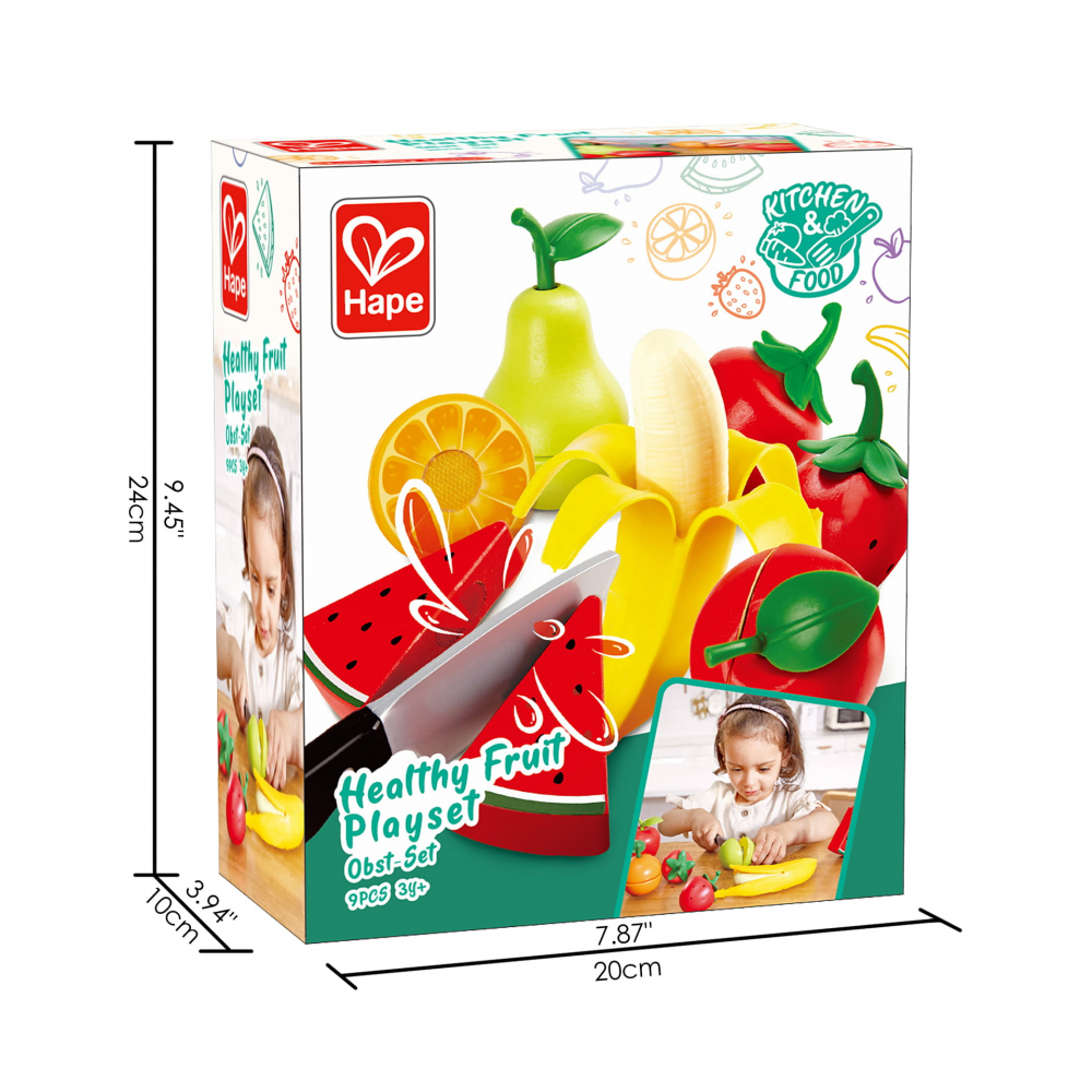 Jucarie din lemn - Fructe sanatoase de taiat (9 piese) [5]