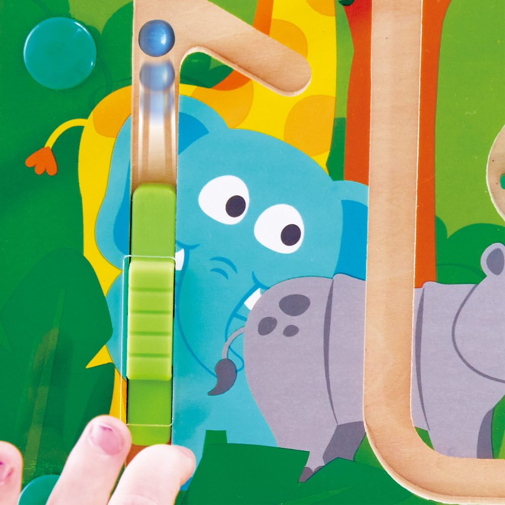 Jucarie din lemn - Labirint magnetic Jungla [4]