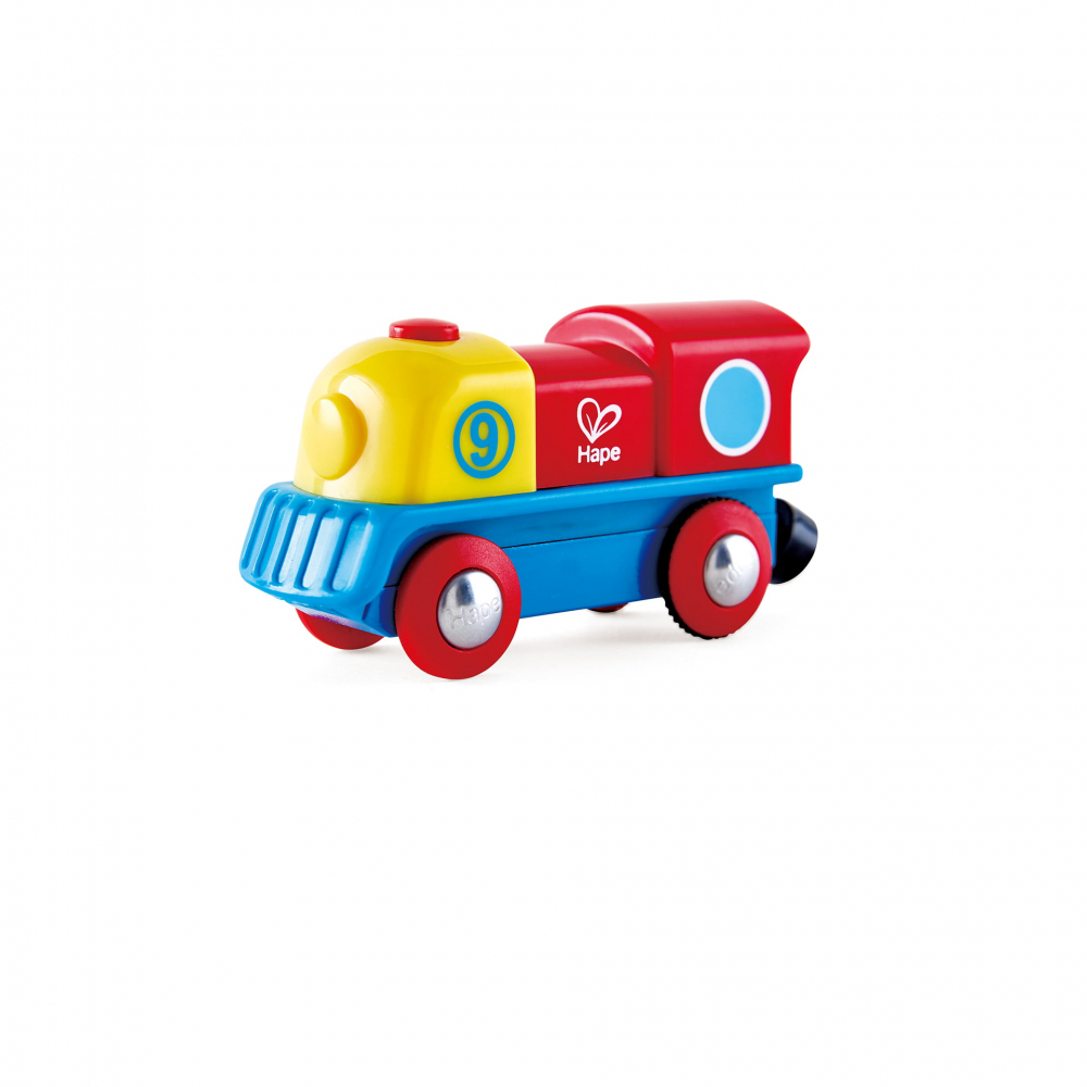 Jucarie din lemn - Micuta locomotiva curajoasa [1]
