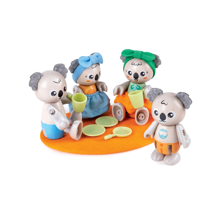 Jucarie din lemn pentru copii - Familia de Koala (10 piese) [1]