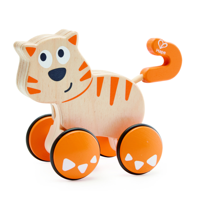 Jucarie din lemn - Pisica Dante, impinge si mergi [1]