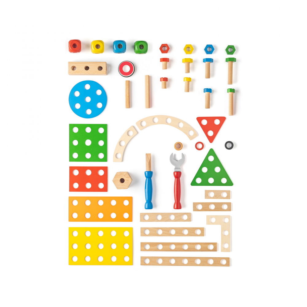 Jucarie din lemn - Set constructie inginer (340 piese) [3]